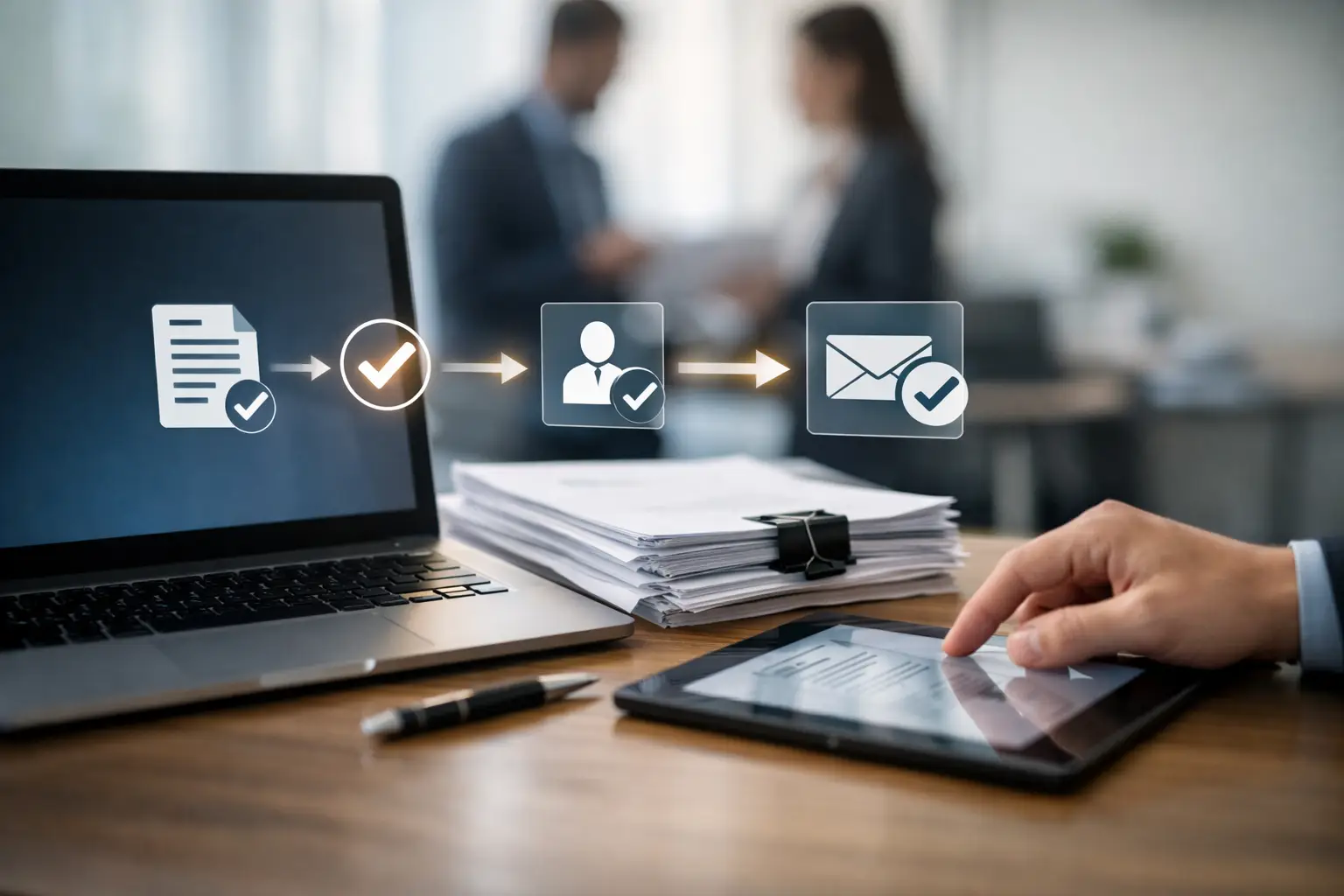 Automatizare flux aprobare documente eficient